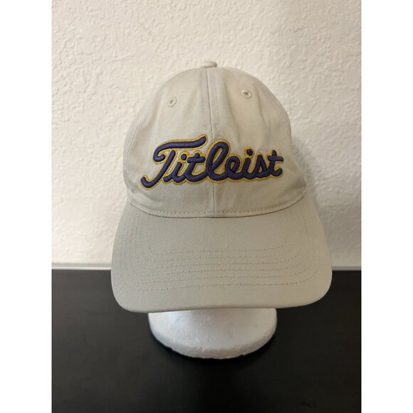 Titleist Other - Men's Titleist Golf Pro FJ Footjoy Hat purple/yellow Embroidery Adjustable